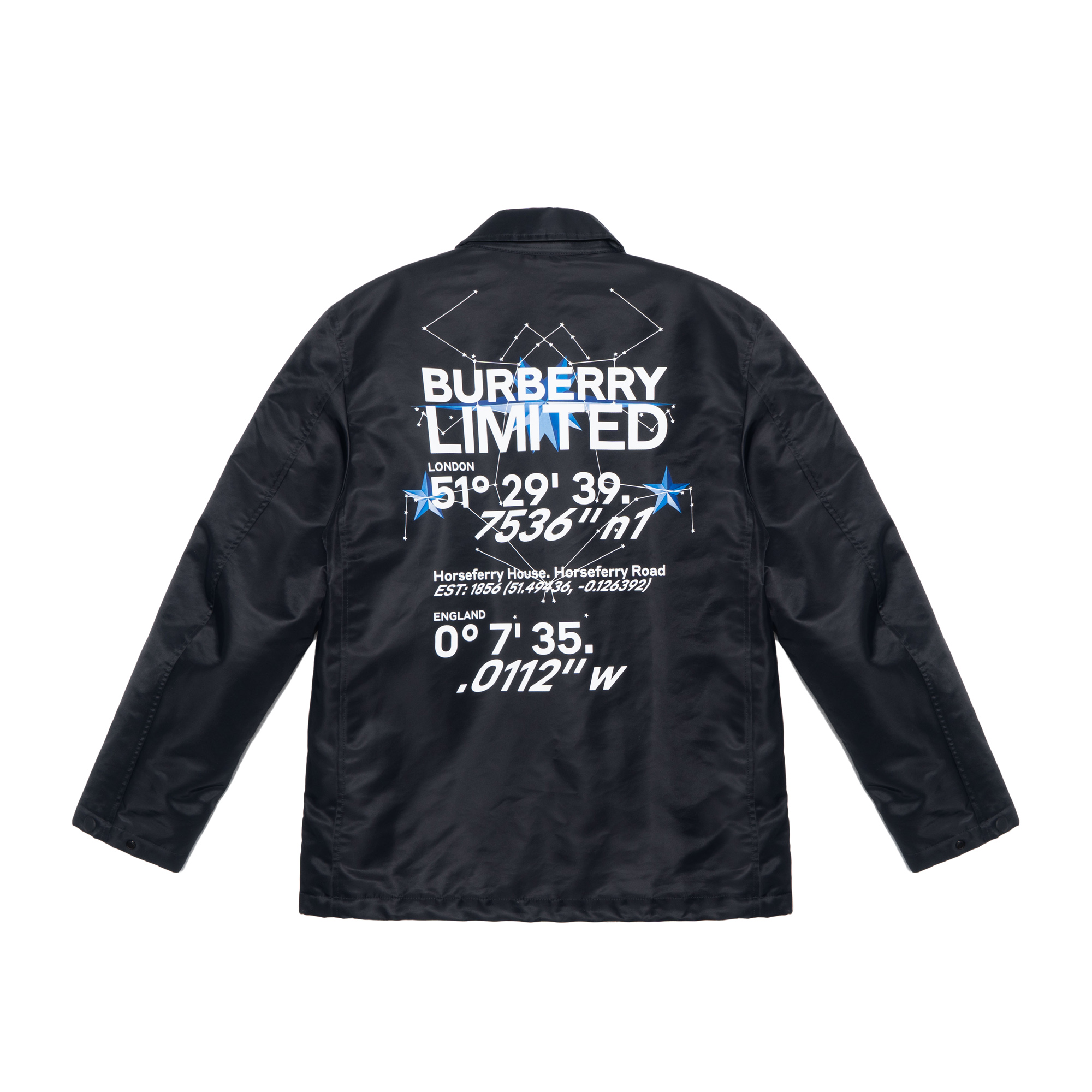 Burberry FW22 Zodiac Letter Print Long Sleeve Jacket  Black. 80579871 圖 3