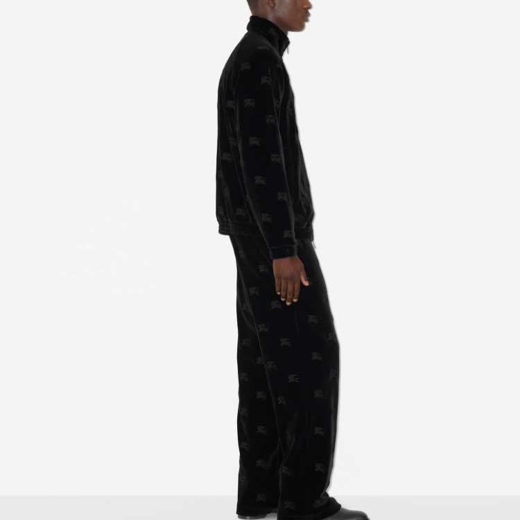 Burberry FW23  Black Casual Jacket with Embroidered Equestrian Logo. 80699981 圖 5