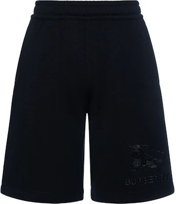 バーバリー FW23 ブラック カジュアルショーツ 刺繍入りエクエストリアンロゴ付き。 80727481 Buy バーバリー FW23 ブラック カジュアルショーツ 刺繍入りエクエストリアンロゴ付き。 80727481