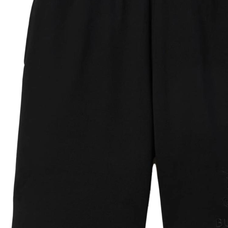 Burberry FW23  Black Casual Shorts with Embroidered Equestrian Logo. 80727481 圖 4