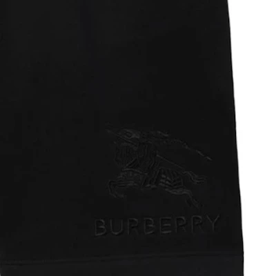 バーバリー FW23 ブラック カジュアルショーツ 刺繍入りエクエストリアンロゴ付き。 80727481 Details for バーバリー FW23 ブラック カジュアルショーツ 刺繍入りエクエストリアンロゴ付き。 80727481