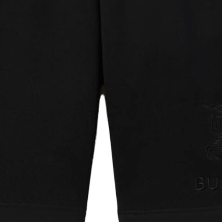Burberry FW23  Black Casual Shorts with Embroidered Equestrian Logo. 80727481 圖 7