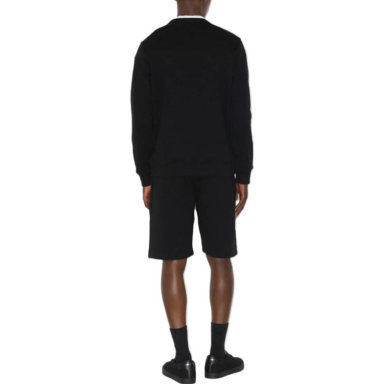 Burberry FW23  Black Crewneck Sweatshirt with Logo Embroidery. 80727431 圖 4