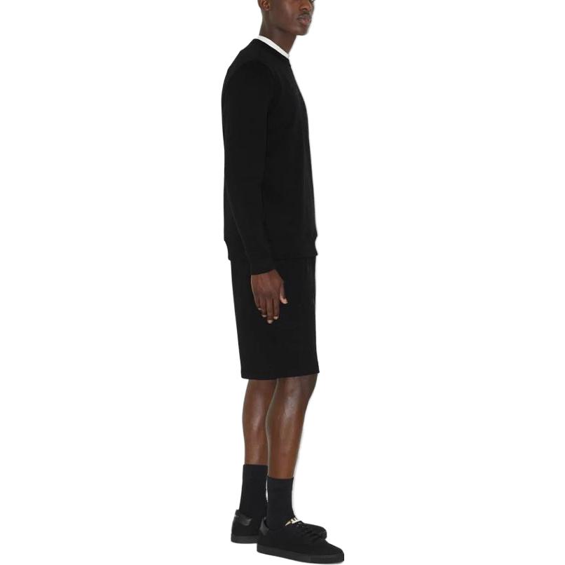 Burberry FW23  Black Crewneck Sweatshirt with Logo Embroidery. 80727431 圖 5