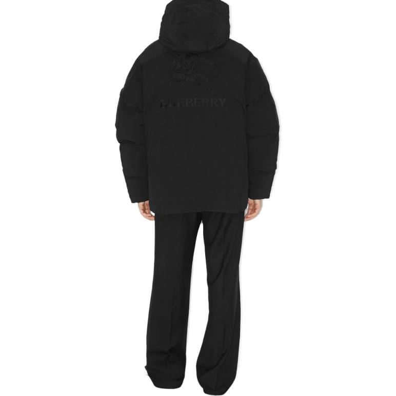 Burberry FW23  Black Hooded Zip-Up Down Jacket 80729291 圖 4