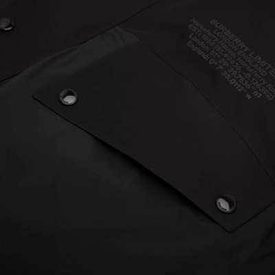 Burberry FW23 Black Hooded Zip-Up Puffer Jacket. 80439231 2