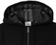 Details for Burberry FW23 Black Hoodie with Letter Embroidery and Drawstring Zip. 80618541