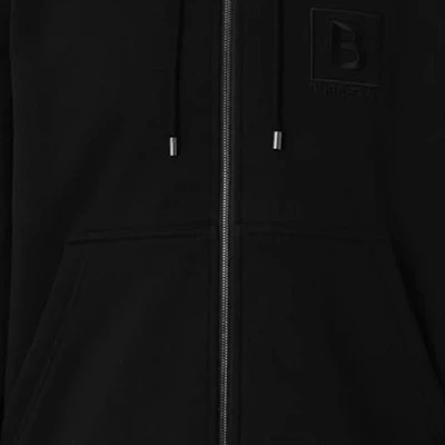 Burberry FW23 Black Hoodie with Letter Embroidery and Drawstring Zip. 80618541 Cheap Burberry FW23 Black Hoodie with Letter Embroidery and Drawstring Zip. 80618541