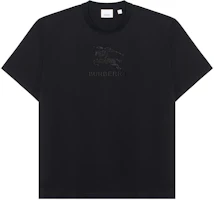 Burberry FW23 Black Letter Print Crew Neck Short Sleeve T-Shirt 80727501 Burberry FW23 Black Letter Print Crew Neck Short Sleeve T-Shirt 80727501