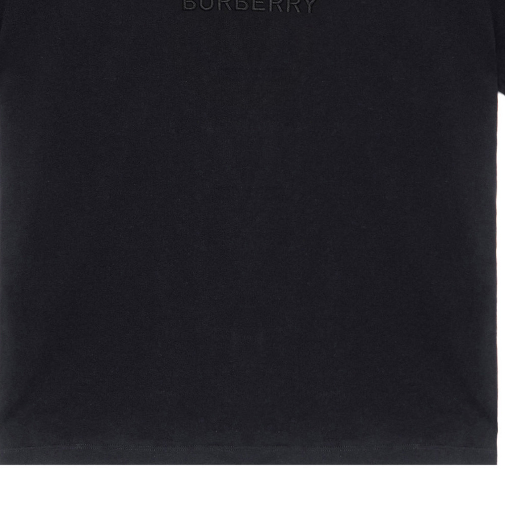 Burberry FW23  Black Letter Print Crew Neck Short Sleeve T-Shirt 80727501 圖 7