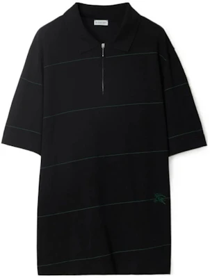 Burberry FW23 Black Logo Embroidered Collared Short Sleeve Polo Shirt 80837181 Order Burberry FW23 Black Logo Embroidered Collared Short Sleeve Polo Shirt 80837181