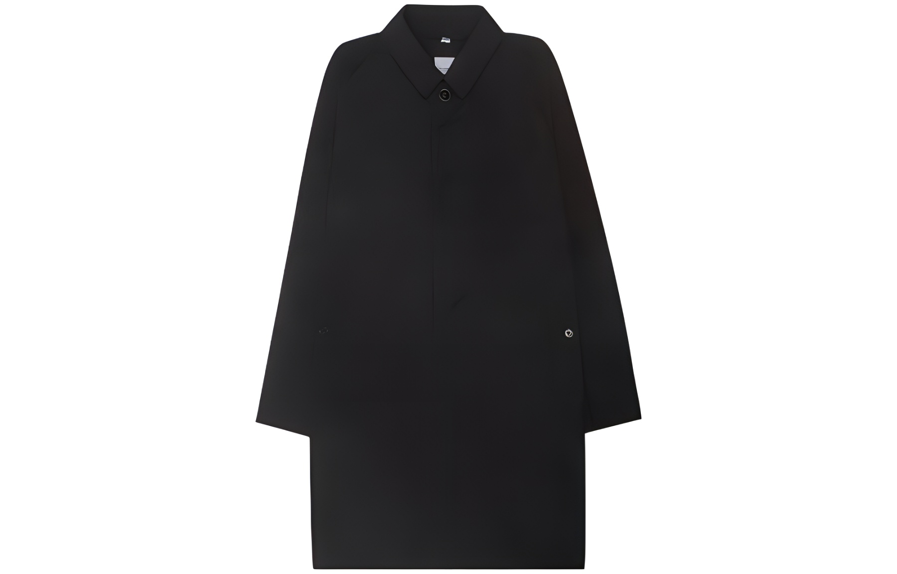 Burberry FW23  Black Single-Breasted Mid-Length Casual Coat. 80678531