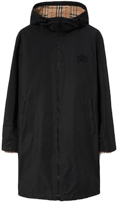 Burberry FW23 黑色純色連帽長袖拉鍊風衣外套. 80723621 Buy Burberry FW23 黑色純色連帽長袖拉鍊風衣外套. 80723621