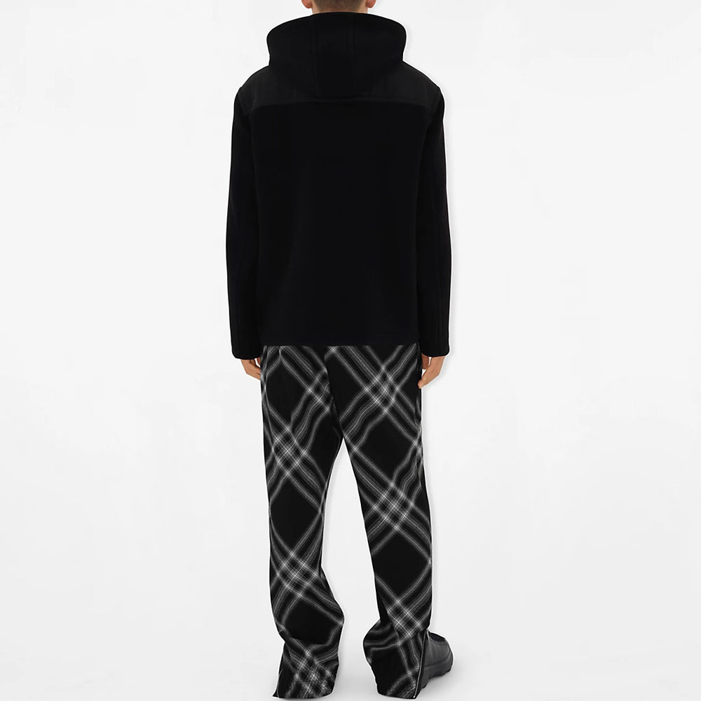 Burberry FW23  Black Solid Color Toggle Hooded Short Coat. 80835361 圖 5