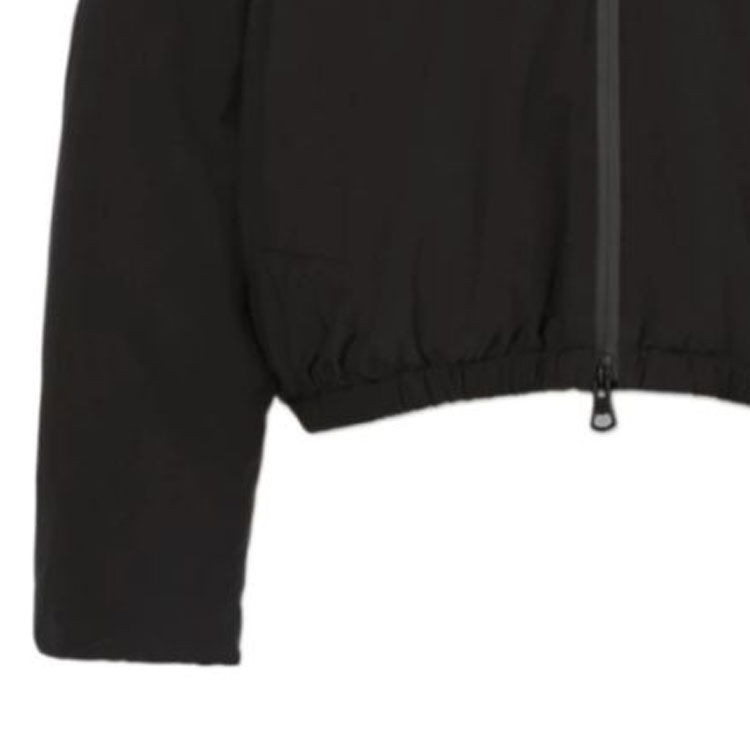 Burberry FW23  Black Solid Color Zip-Up High Collar Casual Jacket. 80713671 圖 7