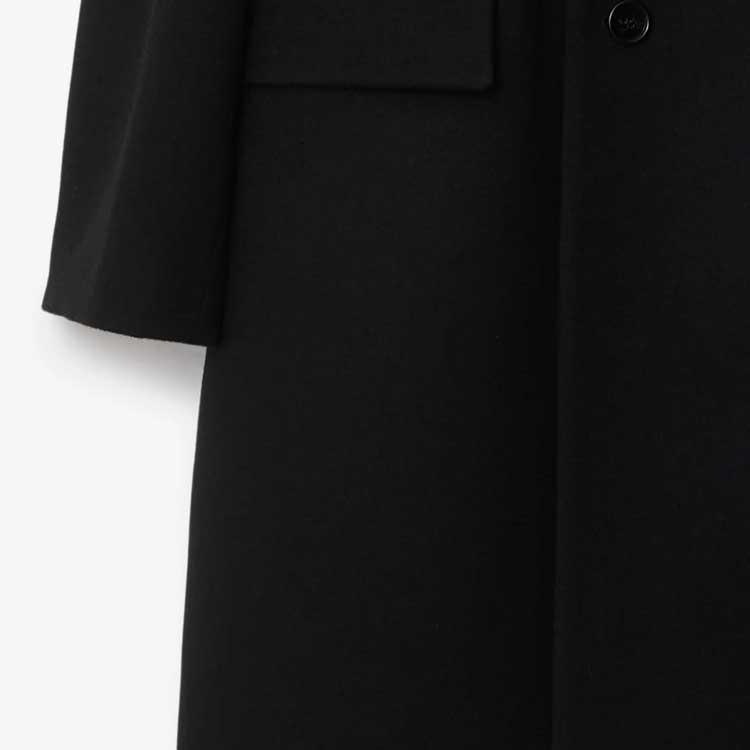 Burberry FW23  Black Solid Mid-Length Single-Breasted Coat 80771791 圖 5
