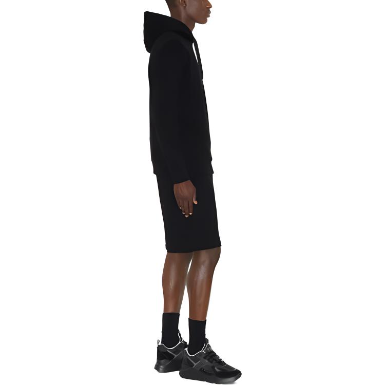 Details for Burberry FW23  Black Solid Pullover Drawstring Long-Sleeve Sweatshirt 80727411