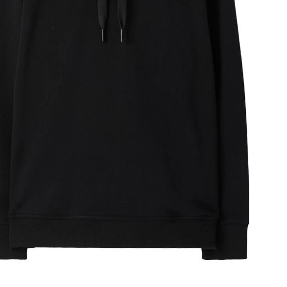 Sizing Burberry FW23  Black Solid Pullover Drawstring Long-Sleeve Sweatshirt 80727411