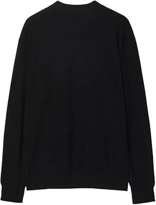 Burberry FW23 Hitam Cardigan Rajut V-Neck Kancing Depan. 80831781 Lookbook Burberry FW23 Hitam Cardigan Rajut V-Neck Kancing Depan. 80831781