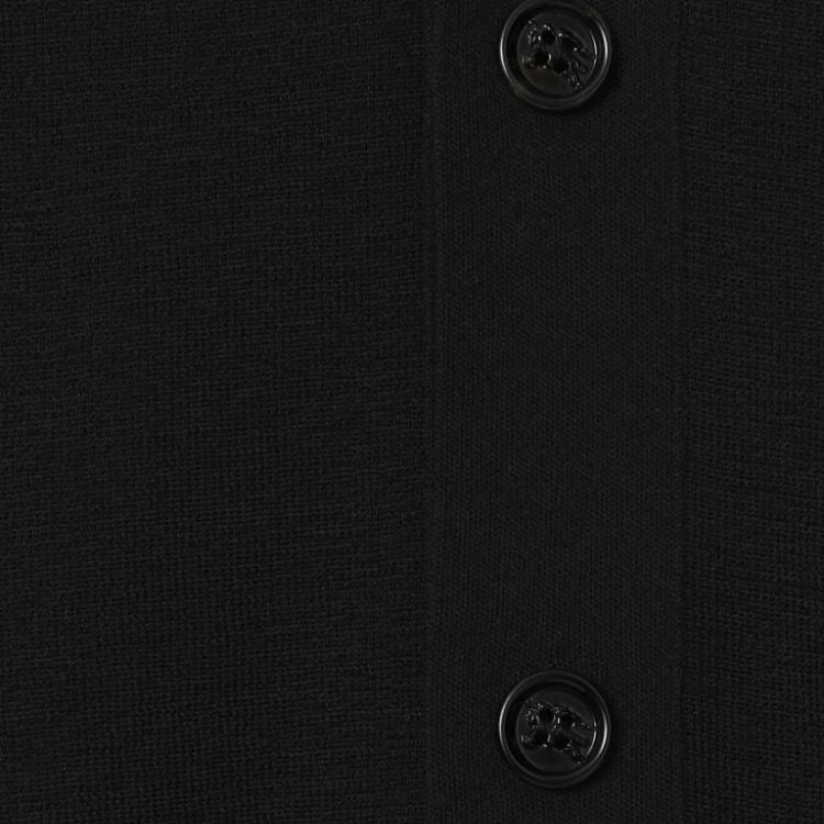 Sizing Burberry FW23 Hitam Cardigan Rajut V-Neck Kancing Depan. 80831781