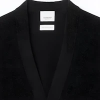 Details for Burberry FW23 Black Solid V-Neck Button-Up Knitted Cardigan 80721101