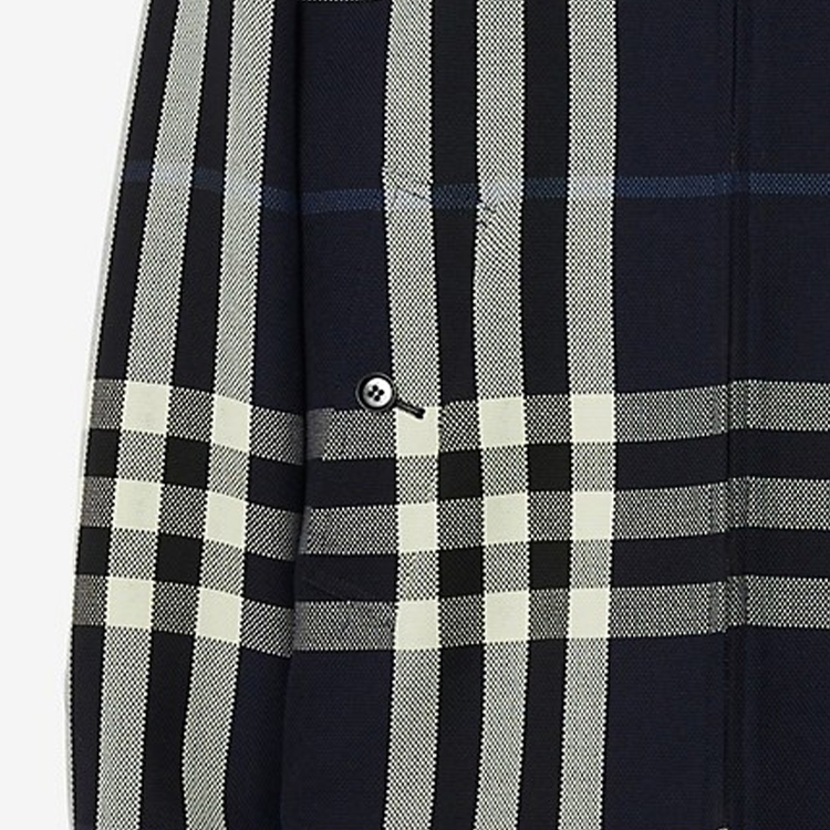 Burberry FW23  Blue Checkered Zip-Up Casual Jacket. 80706071 圖 4