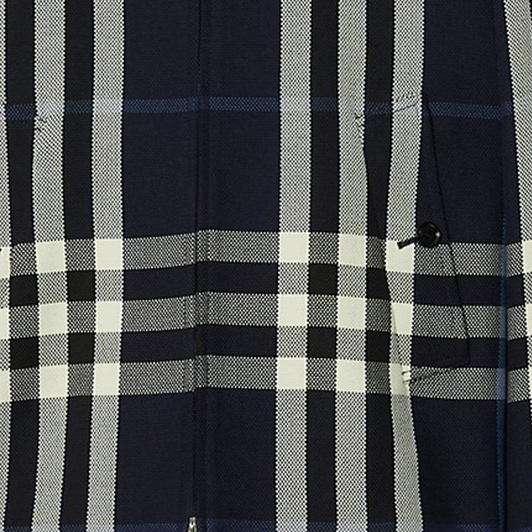 Burberry FW23  Blue Checkered Zip-Up Casual Jacket. 80706071 圖 7
