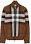 Order Burberry FW23 棕色格紋拉鍊休閒外套 80702981