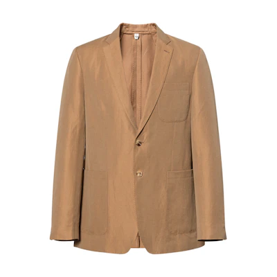 Burberry FW23 Camel Single-Breasted Casual Blazer Jacket. 80705461