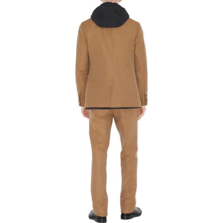 Burberry FW23  Camel Single-Breasted Casual Blazer Jacket. 80705461 圖 4