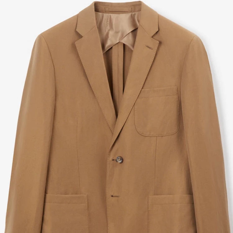Burberry FW23  Camel Single-Breasted Casual Blazer Jacket. 80705461 圖 6