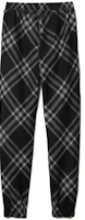 Order Burberry FW23 Check Wool Knit Drawstring Sweatpants Black 80824251