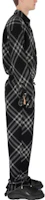 Purchase Burberry FW23 Check Wool Knit Drawstring Sweatpants Black 80824251
