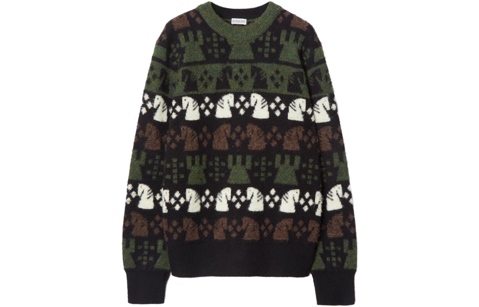 Order Burberry FW23 Sweater Rajut Motif Catur Multicolor. 80768931