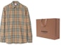 Lookbook Burberry FW23 經典格紋棉質長袖襯衫 米色 80705771