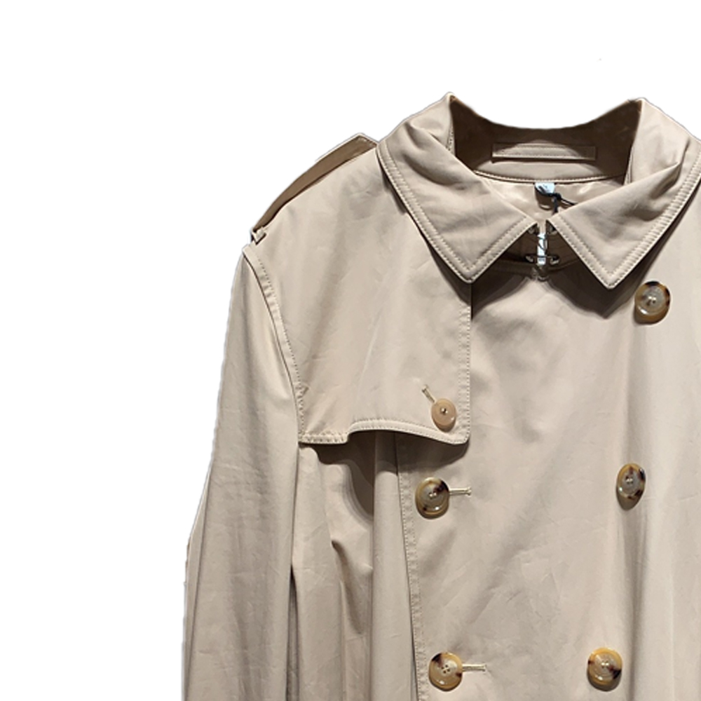 Details for Burberry FW23 雙排扣米色長版風衣外套. 80731911