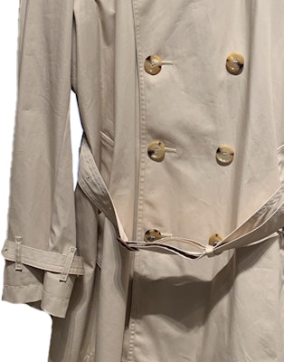 Burberry FW23 雙排扣米色長版風衣外套. 80731911 1