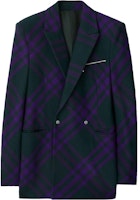 Burberry FW23 Double-Breasted Casual Blazer Purple 80776141 Burberry FW23 Double-Breasted Casual Blazer Purple 80776141