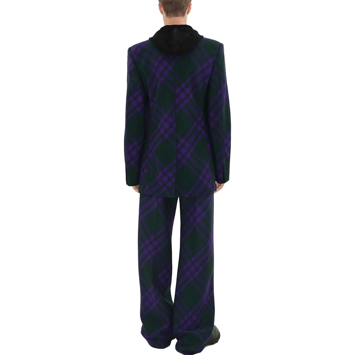 Shop Burberry FW23  Double-Breasted Casual Blazer Purple 80776141