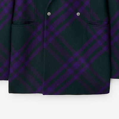 Burberry FW23 Double-Breasted Casual Blazer Purple 80776141 Sizing Burberry FW23 Double-Breasted Casual Blazer Purple 80776141