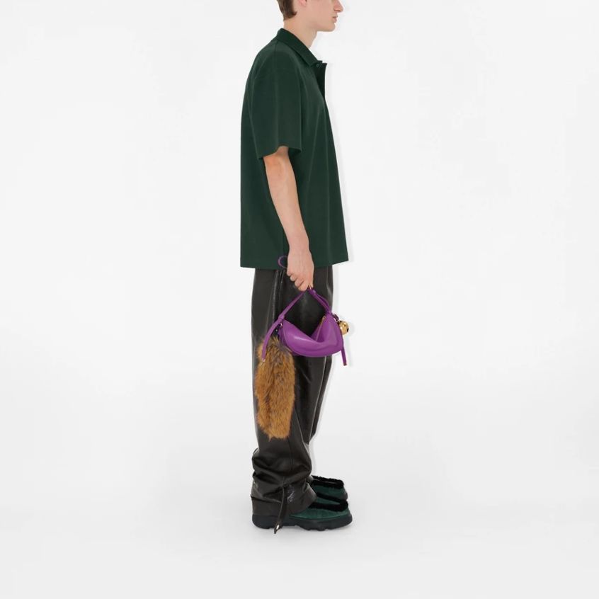 Burberry FW23  Green Cotton Slim Fit Polo Shirt Short Sleeve Pullover. 80778701 圖 6