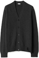 Burberry FW23 Grey Solid V-Neck Long Sleeve Knit Cardigan Sweater. 80811591 Burberry FW23 Grey Solid V-Neck Long Sleeve Knit Cardigan Sweater. 80811591