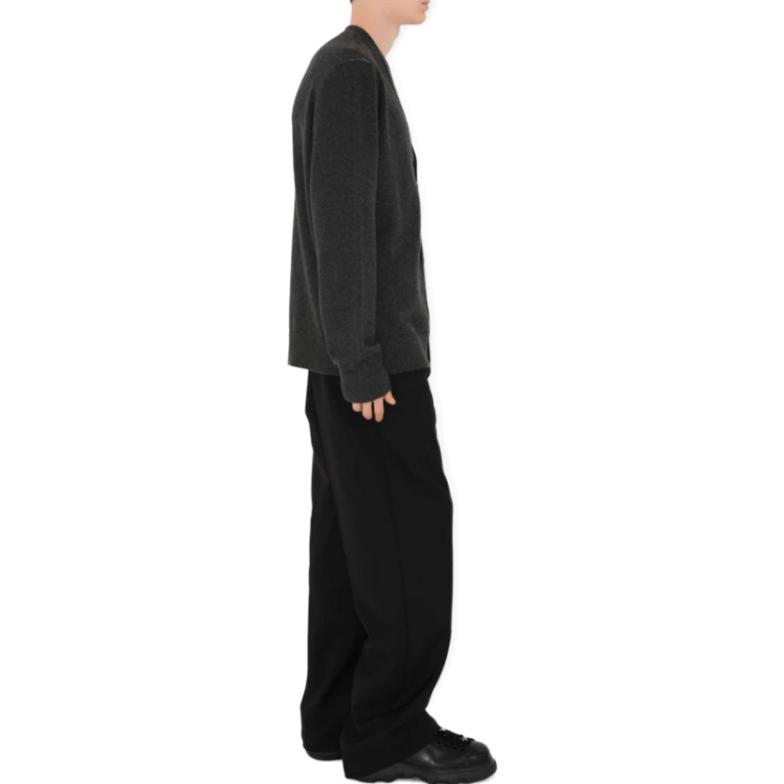 Details for Burberry FW23 Cárdigan Suéter Gris de Punto Cuello V Manga Larga. 80811591