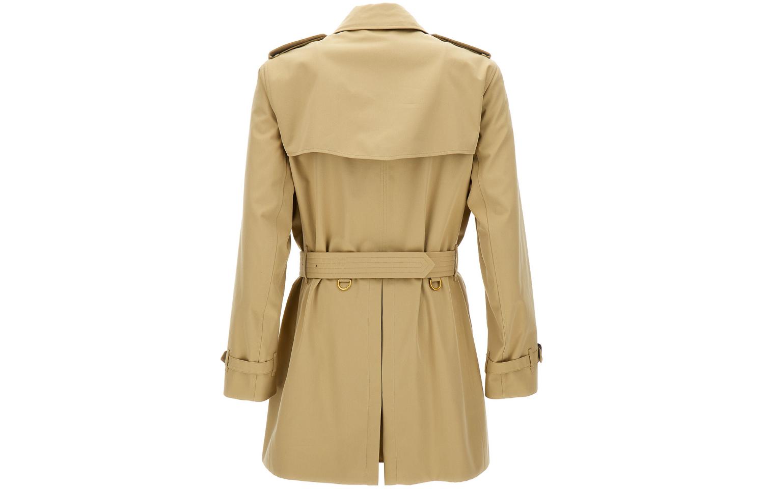 Lookbook Abrigo Corta Trench Doble Botonadura Khaki Burberry FW23. 80793901