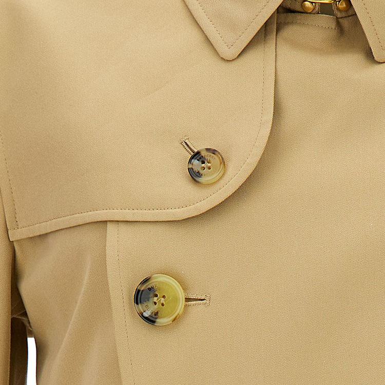 Purchase Abrigo Corta Trench Doble Botonadura Khaki Burberry FW23. 80793901