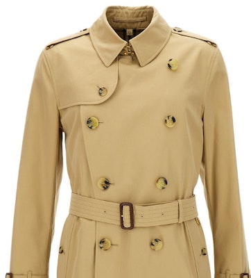 Abrigo Corta Trench Doble Botonadura Khaki Burberry FW23. 80793901 Details for Abrigo Corta Trench Doble Botonadura Khaki Burberry FW23. 80793901