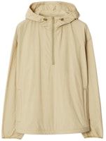 Burberry FW23 Khaki Half-Zip Solid Color Hooded Casual Jacket. 80805271 Burberry FW23 Khaki Half-Zip Solid Color Hooded Casual Jacket. 80805271