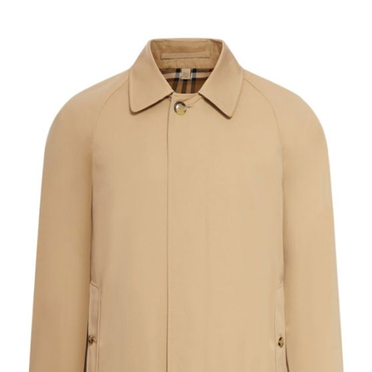Shop Abrigo Casual Burberry FW23 Caqui de Manga Larga y Corte Clásico. 80793961