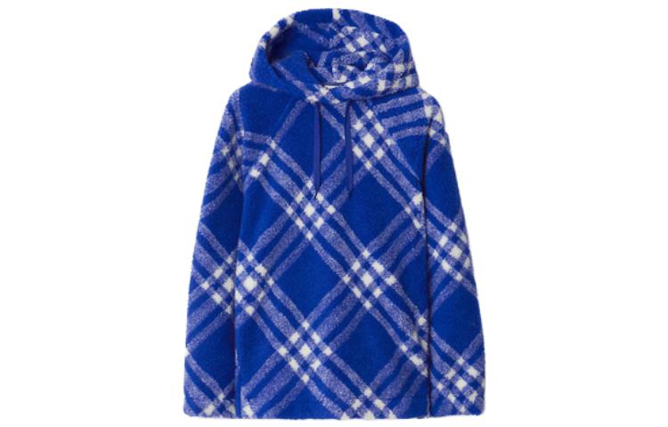 Burberry FW23  Knight Blue Plaid Hoodie Long Sleeve Pullover. 80775231 圖 2