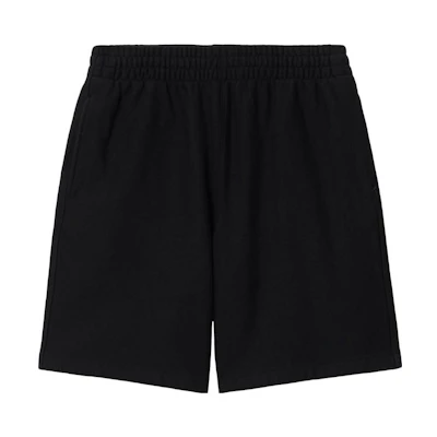 Burberry FW23 Mid-Rise Straight-Cut Fleece Shorts with Logo Patch. 80820001